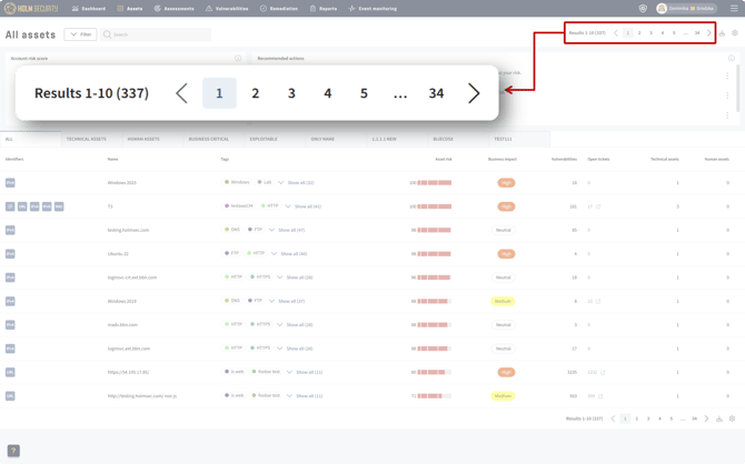 Improved pagination