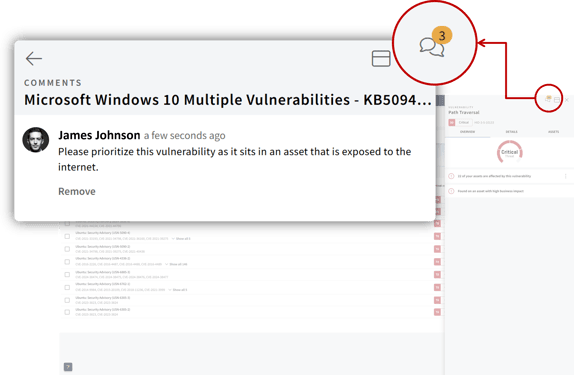 Comments on vulnerabilities