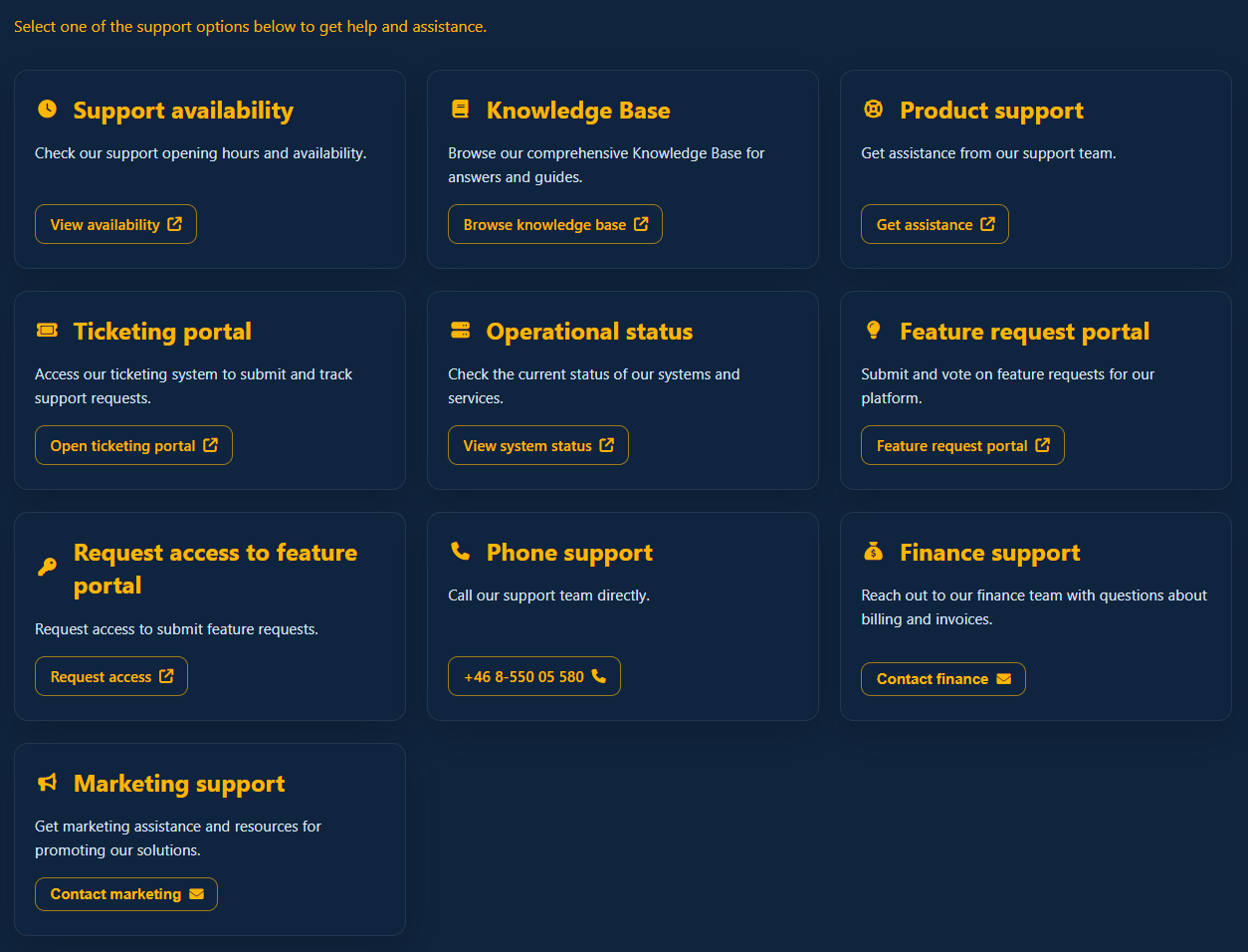 Partner Support